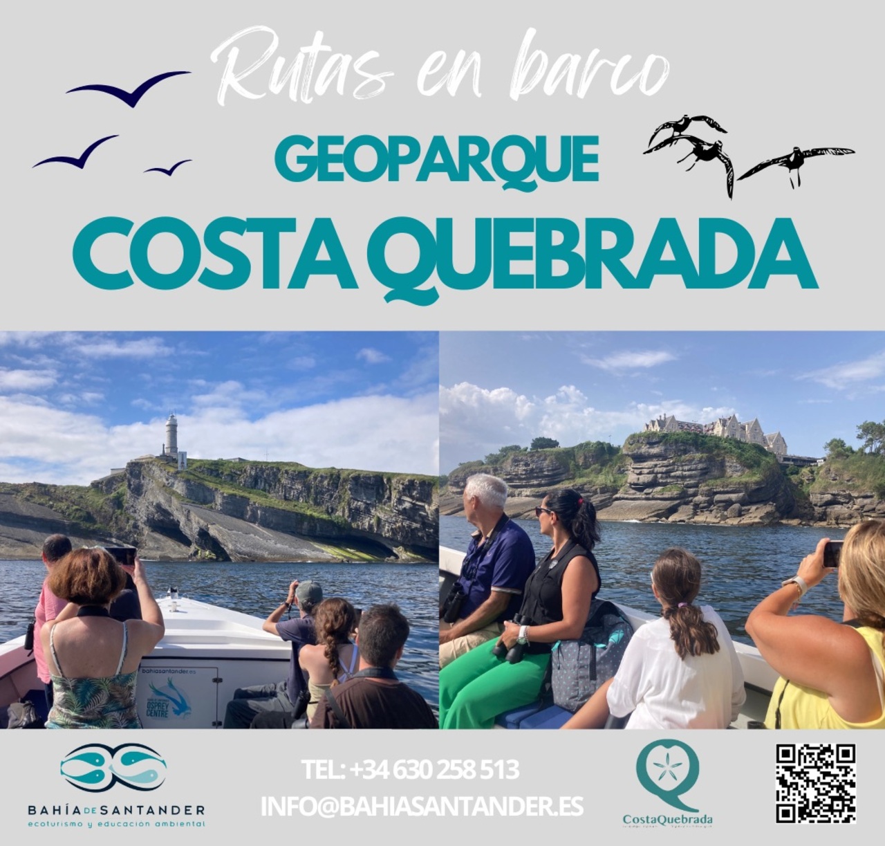 Rutas en barco por el Geoparque de Costa Quebrada