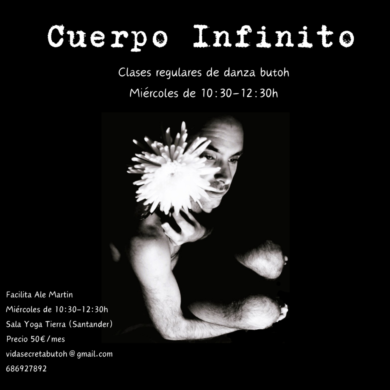 Cuerpo infinito: clases regulares de danza butoh