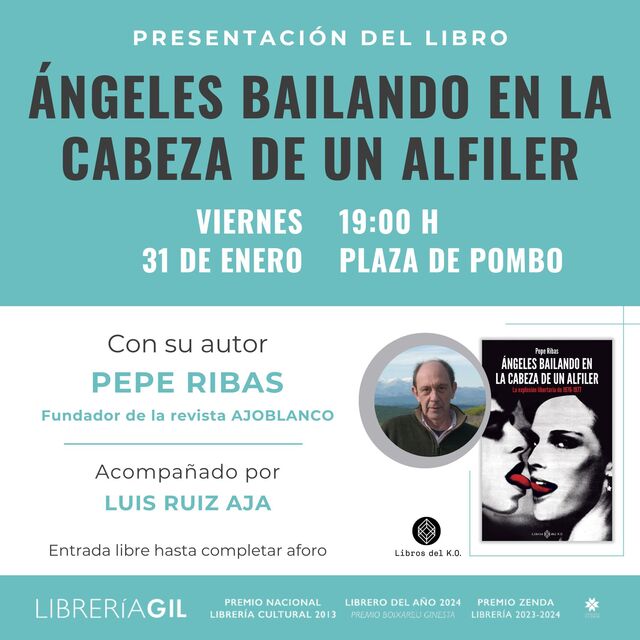 Pepe Ribas presenta su libro "Ángeles bailando en la cabeza de un alfiler"