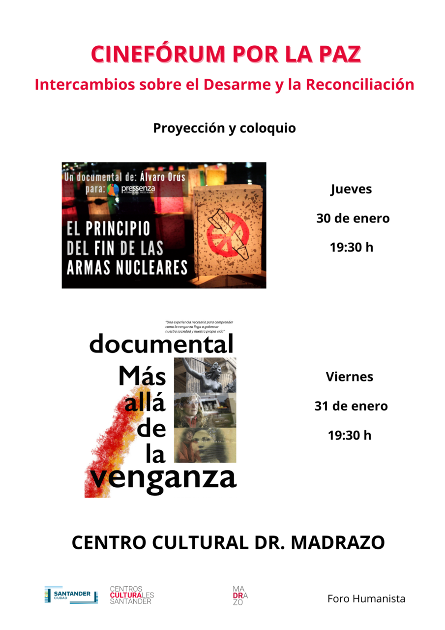 Cinefórum por la paz: proyección del documental "Más Allá de la Venganza"