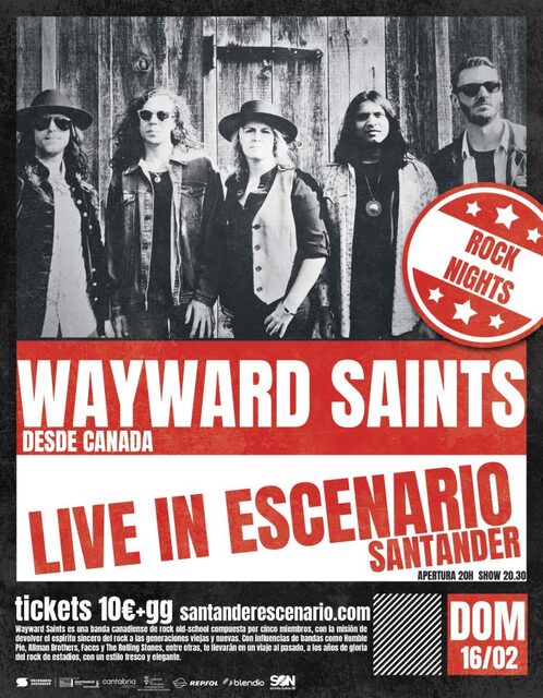 Wayward Saints en Rock Nights