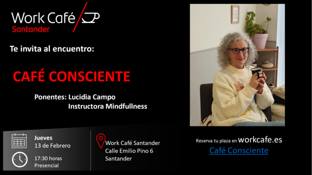 "Café Consciente", encuentro con Lucidia Campo